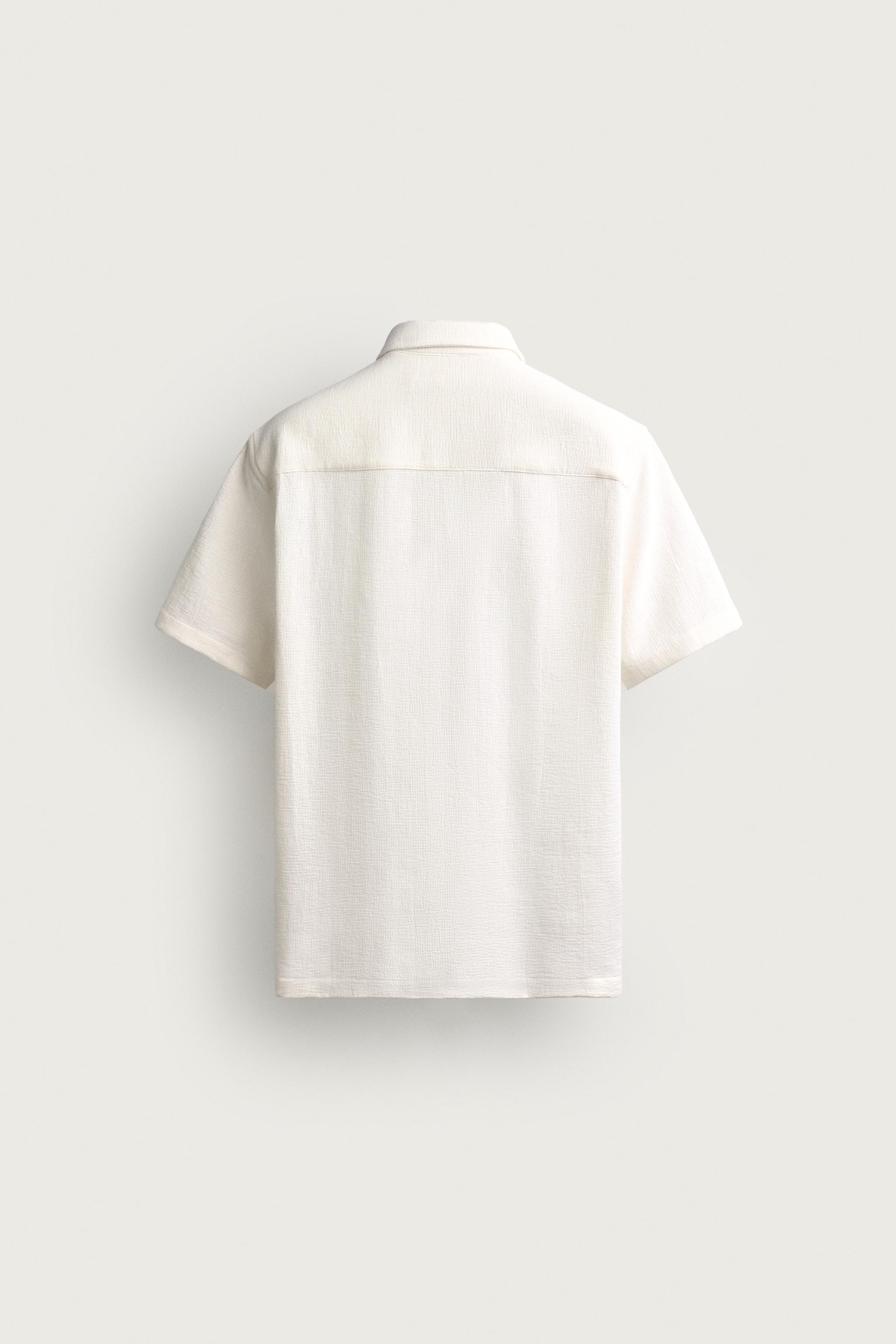 REGULAR FIT TEXTURED SHIRT